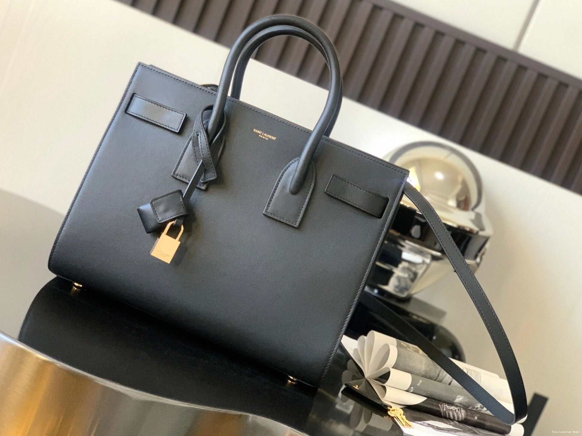 Tony Luxuries BABY JOUR SMOOTH IN LEATHER DE SAC YSL 0817